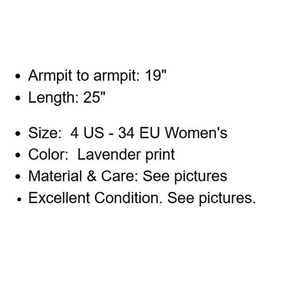 Laurel Escada Top Womens 4 US 34 EU Lavender Silk Geometric Blouse 90s Vintage - Picture 4 of 12